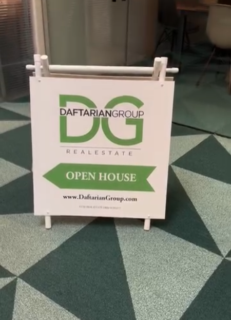 Daftarian Group Open House sign by AG Designs