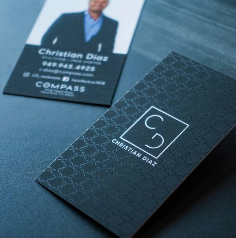 Christian Diaz Compass realtor business card by AG Designs